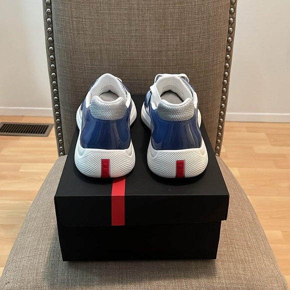 Men’s Prada America’s Cup Patent Leather Sneakers - Picture 3 of 10